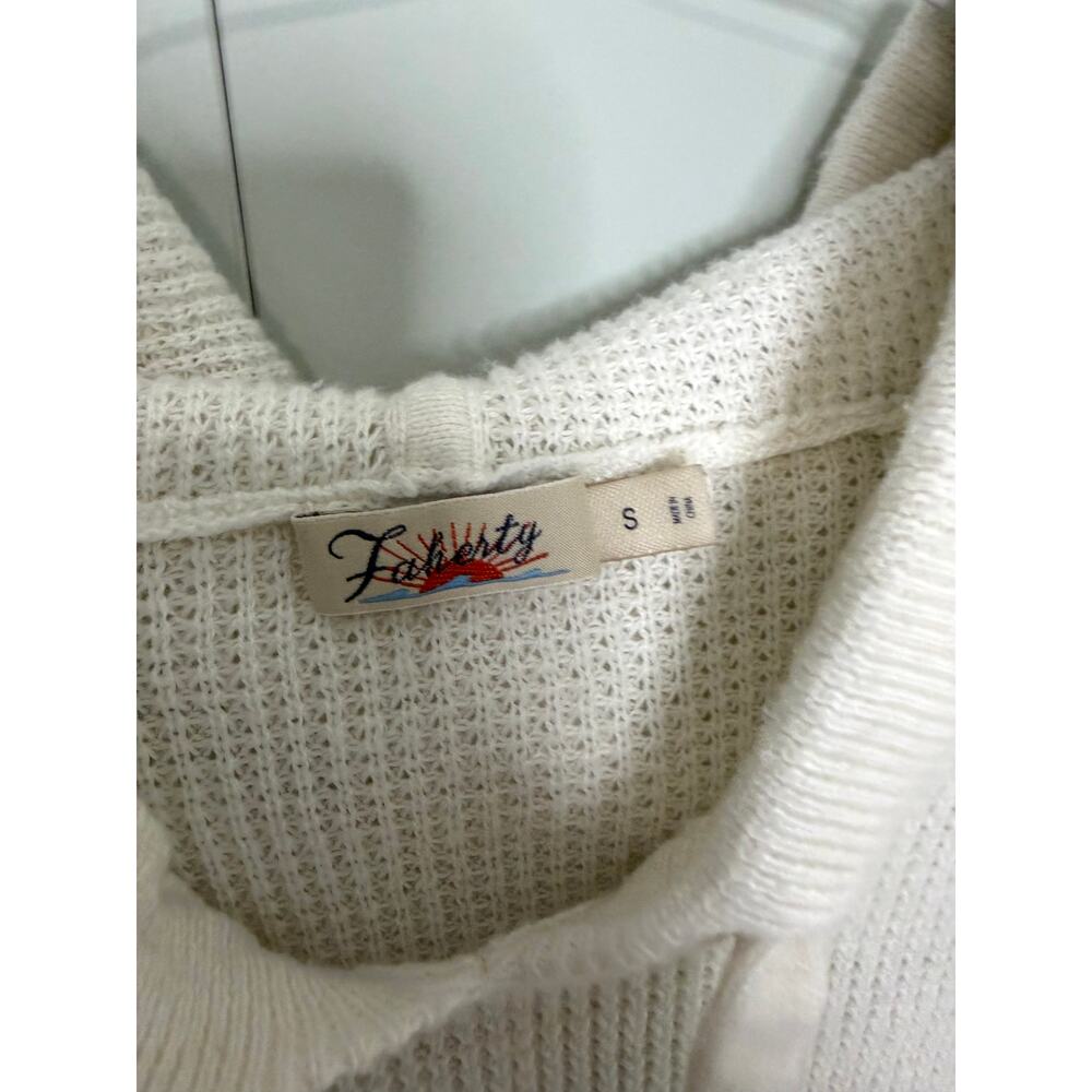 FAHERTY Women's Throwback Hoodie Sweatshirt in Golden Trek Stripe - Picture 4 of 10